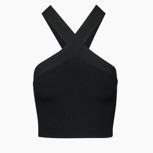 Babaton Sculpt Knit Criss Cross Cropped Tank